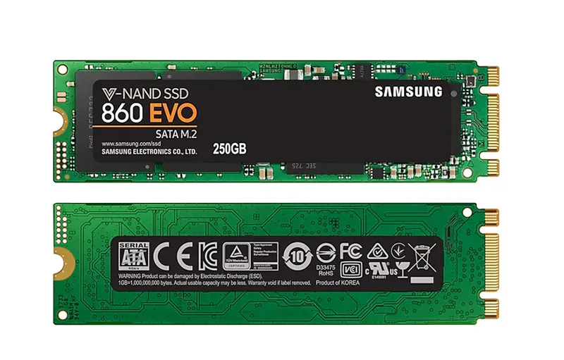 SAMSUNG SSD 860 EVO M.2 2280 SATA 500GB 250GB Внутренний твердотельный диск жесткий диск 1T для ноутбуков настольных ПК MLC