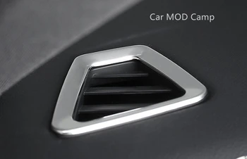 

Left Hand Drive! For VOLVO XC60 2018 2019 2020 Stainless Steel Matte Interior Upper Air Condition Vent Outlet Cover Trim 2pcs