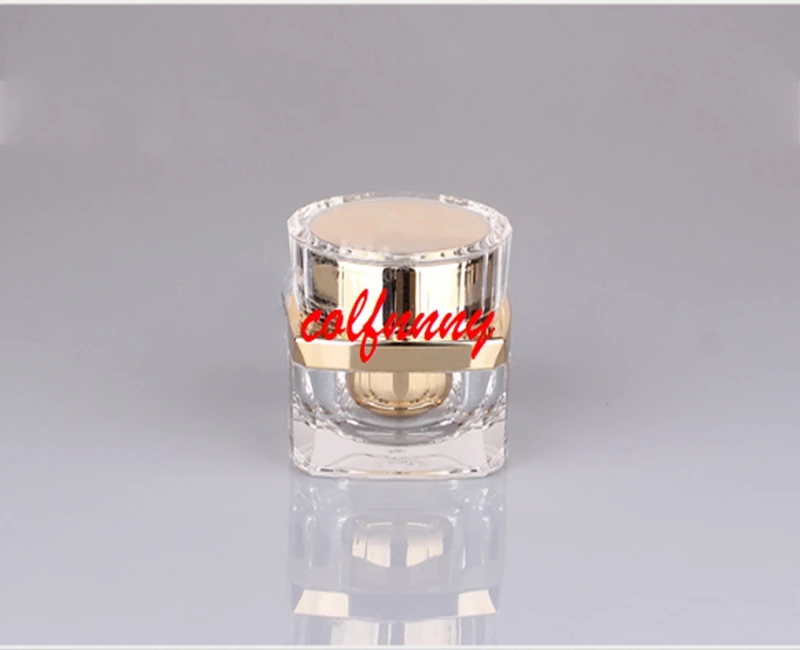 

50pcs/lot 5g 10g 20g 30g 50g Top Grade Clear Acrylic Empty Bottle jar Eye Gel Lipstick Sample Empty Cosmetic Containers