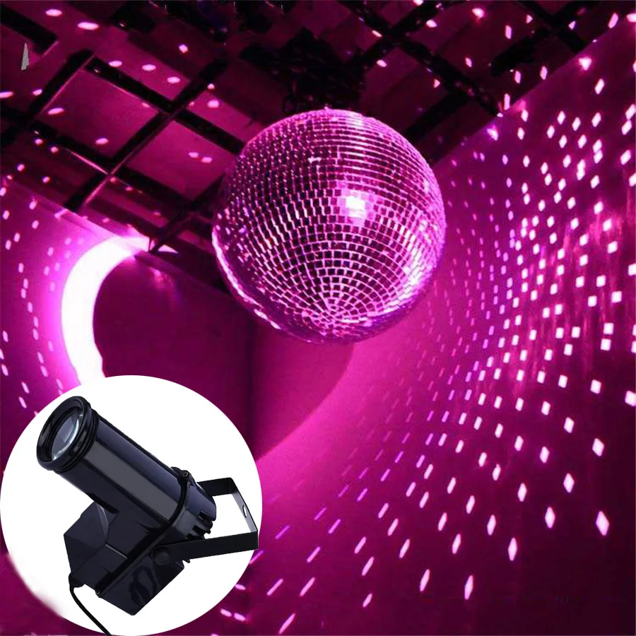 Thrisdar 10 Вт RGB Светодиодный точечный светильник луч сценический светильник KTV Дискотека DJ вечерние свадебные сценические лампы зеркальный шар отражающий светильник
