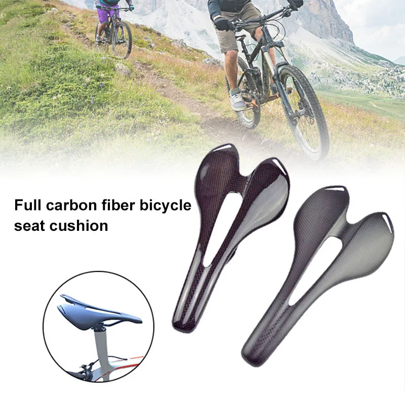 Bicycle Saddle Ultralight Carbon Fiber Road Mountain Racing Bike Cycling Saddle