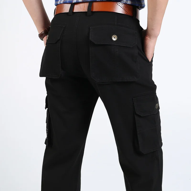 2018 бренд Для мужчин модные Военная Униформа Брюки карго мульти-карманы мешковатые Для мужчин Брюки для девочек повседневные штаны