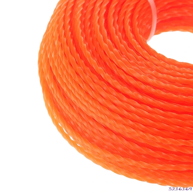 3.0mm Diameter Grass Trimmer Line Brush Cutter Power Nylon Twist Rope Cut weed