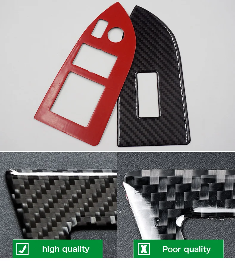 Airspeed for Subaru BRZ Accessories Subaru BRZ Stickers for Toyota 86 Carbon Fiber Interior Trim Car Window Switch Button Frame (7)