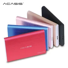 Disco duro externo ACASIS de 2,5 pulgadas, USB 3,0, disco duro HD externo portátil de Metal HDD colorido para servidor de ordenador portátil de escritorio, superofertas