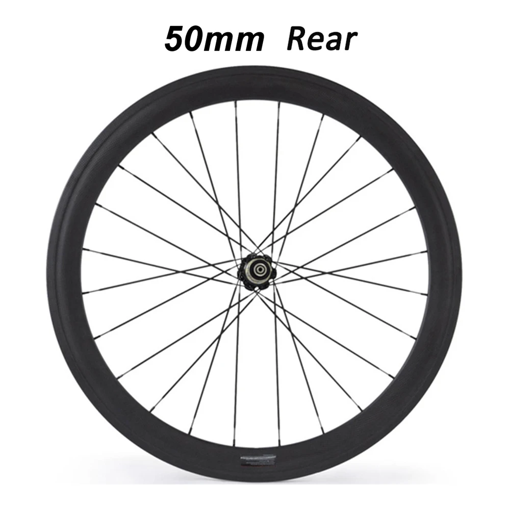 Sale OZUZ A271SB 38mm front 50mm rear standard wheels v brake 3k cycling carbon wheels clincher tubular 700c road wheelset 494 wheels 2