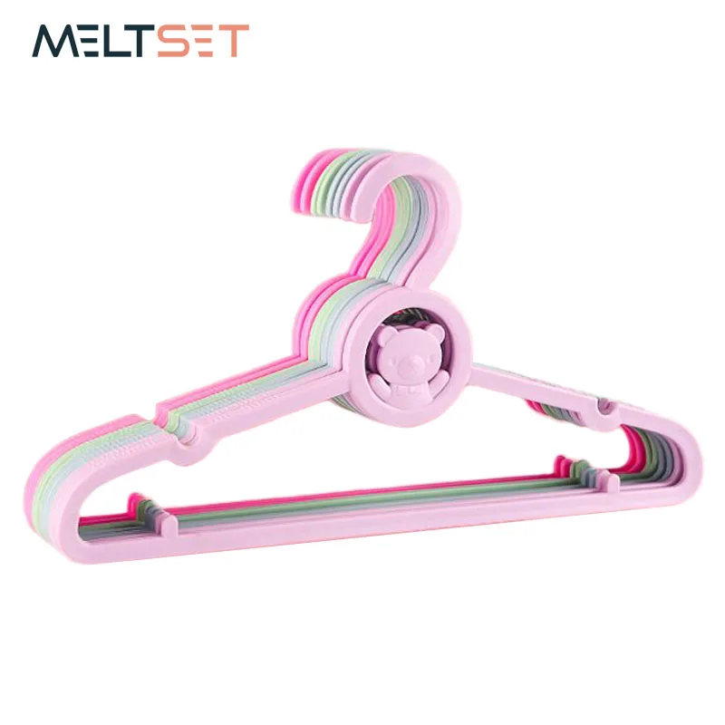 5 قطعة/الوحدة الاطفال الشماعات للملابس الطفل شماعة معطف المنظم خزانة خزانة البلاستيك الطفل شماعات الملابس السراويل شماعات رف