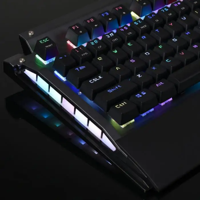 Новая Механическая клавиатура RGB 104 клавиш USB 2,0 Kailh коробка переключатель Проводная быстрая скорость отклика DC128