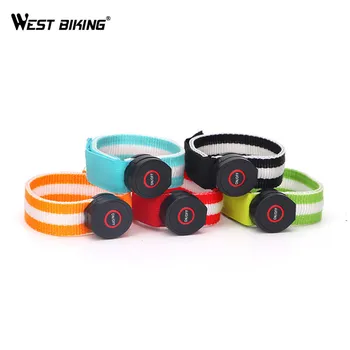 

WEST BIKING LED Flash Light Pants Clip Belt Adjustable Walking Cycling MTB Bike Safety Trousers Pants Bind Belt Band Strap