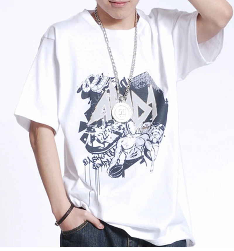 Streetwear Big Size Psychedelic Men's Tshirts Dark Souls  (5)