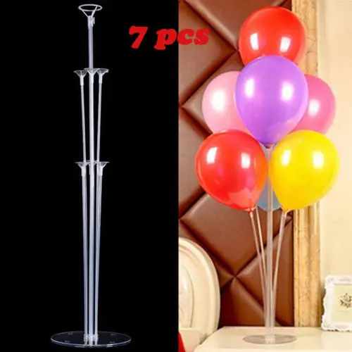 

1Set Balloons Column Stand Plastic Balloon Support with 7 tubes for Party Decor