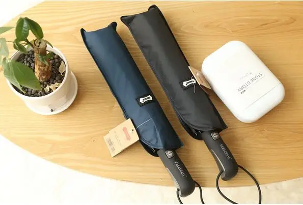 ndLarger Men's Nylon Automatic Umbrella Quality Business Folding Windproof Black Blue Rain Gear paraguas Free Shipping | Дом и сад