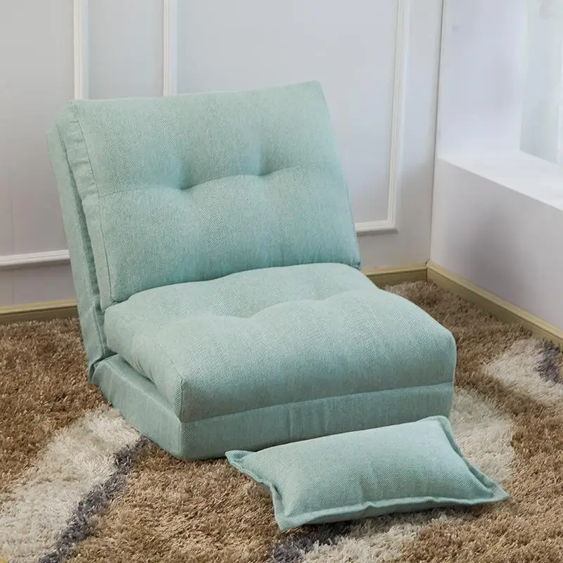 B креативный складной ленивый диван, гостиная, тканевый диван-кровать, простой Одноместный маленький диван для спальни, небольшой диван для квартиры - Цвет: Style 1
