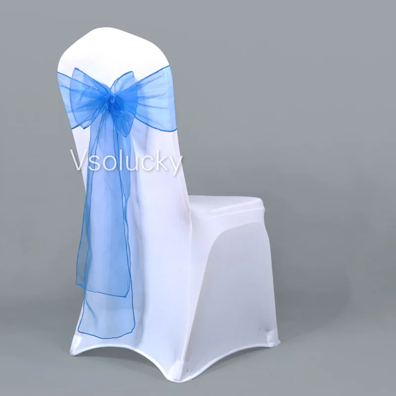 Чехол из органзы на стул с поясом и бантом|chair sashes|organza chair sashessash covers |