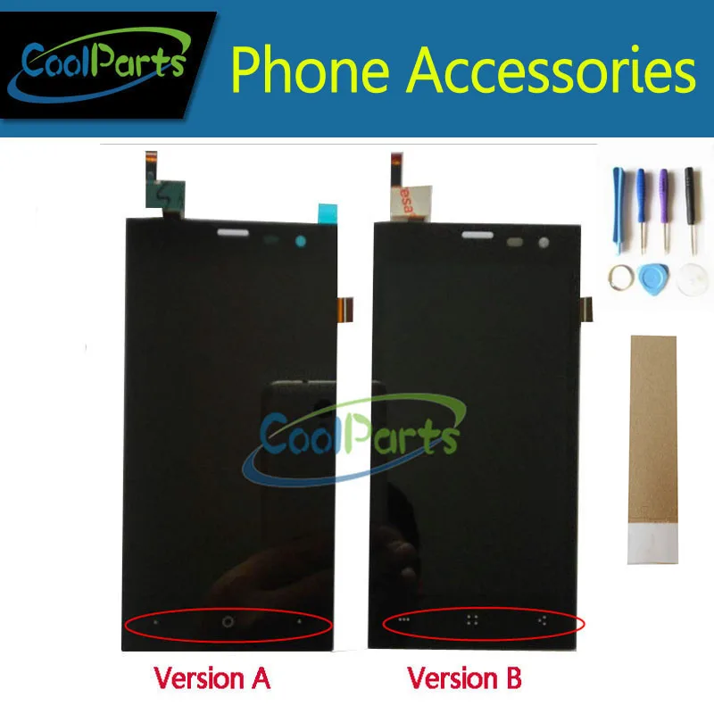 

1PC/Lot High Quality 4.5" For Highscreen Zera S(rev.S) LCD Display Screen And Touch Screen Digitizer With Tools&Tape Black Color