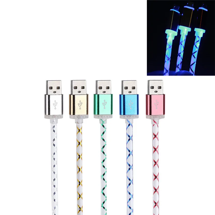 USB Зарядное устройство кабель светодио дный Свет Micro USB Зарядное устройство зарядный кабель, шнур для samsung galaxy s7 Edge SZ0213#21 леверт челнока