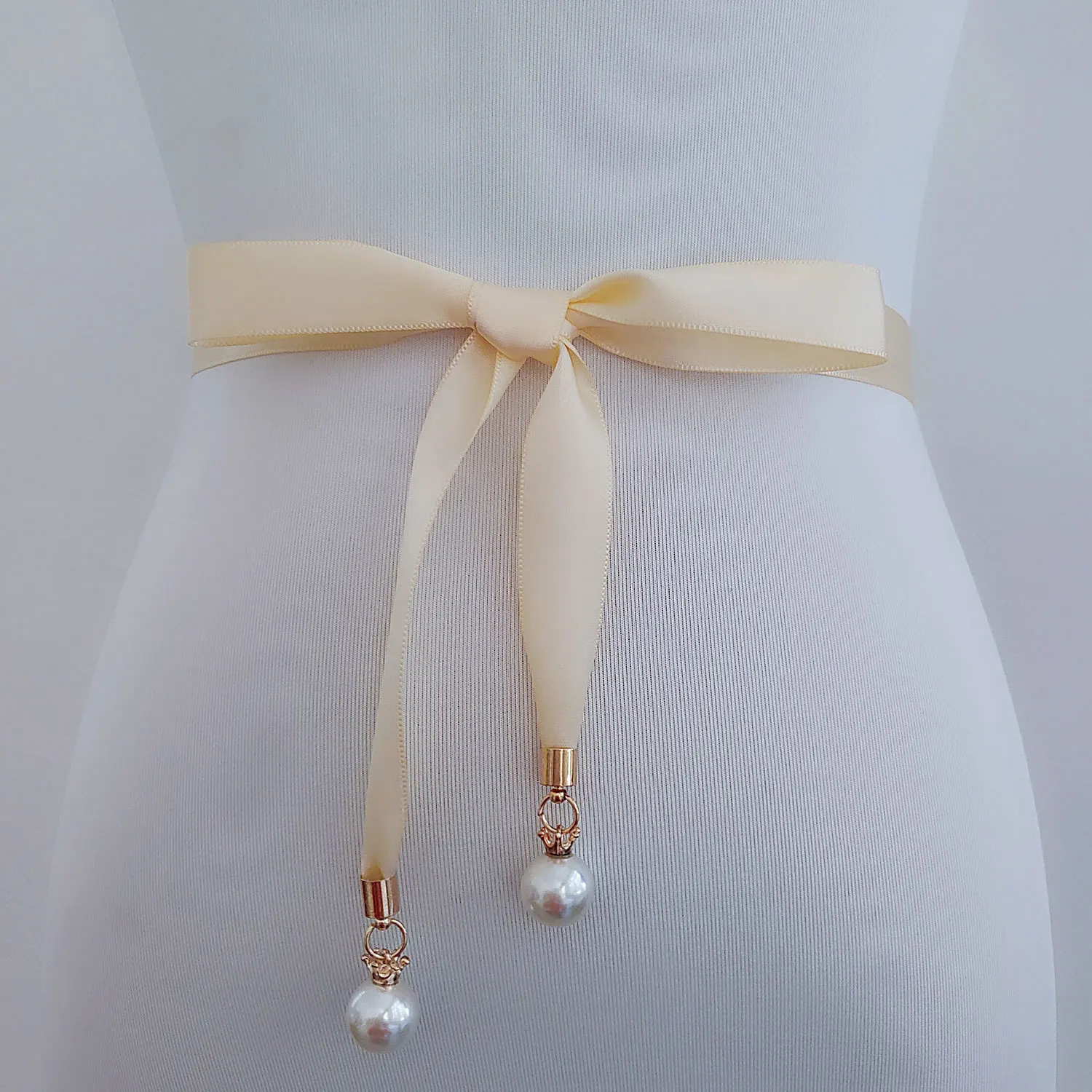 Жемчужное стильное платье на выпускной ремень высокого качества двусторонний атласный пояс жемчужный пояс тонкий на платье невесты свадебное платье пояс