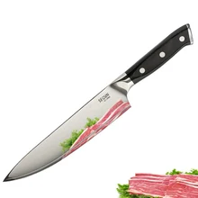 Sehr beeindruckende Japanischen 8 “aus-10 küche kochmesser multi fixed Blade fisch filter schneidwerkzeuge mit schwarz g10 griff