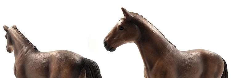Зоопарк моделирование фермы животных пластиковая модель здания Ганноверская Дикая Лошадь фигурка ПВХ игрушка сад фигурки подарок для детей