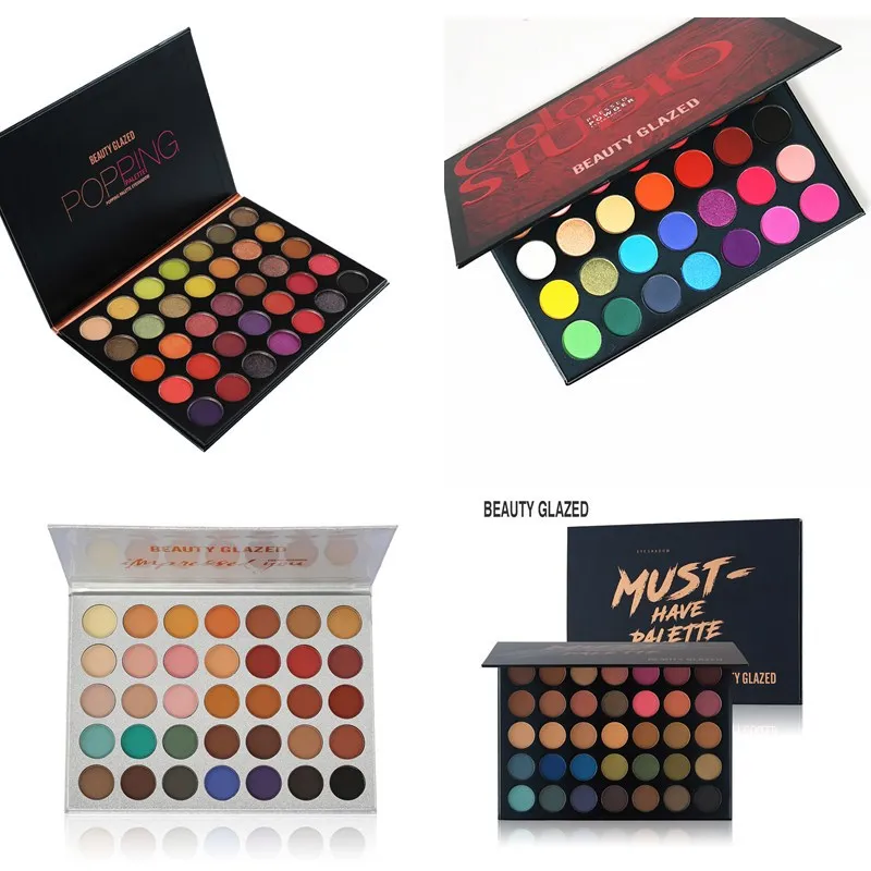 BEAUTY GLAZED Eyeshadow Pallete палитра теней для век 63 Цвета матовые тени макияжа|eye shadow palette