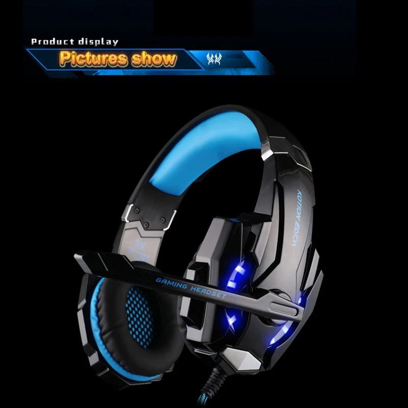

New PS4 Headset Gaming Headphones LED Light Subwoofer Game Earphones with Mic for PC Mobile Phone New Xbox One Computer Laptop