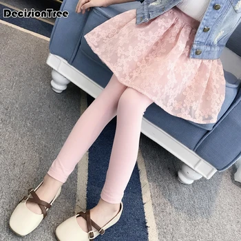 

2019 new girl pants promotion princess girl kids culottes leggings gauze pants party skirts bow tutu skirt