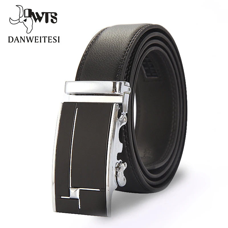 

[DWTS]Designer Belts Men High Quality Male Brand genuine Leather Belts for Men Automatic Buckle Strap free shipping