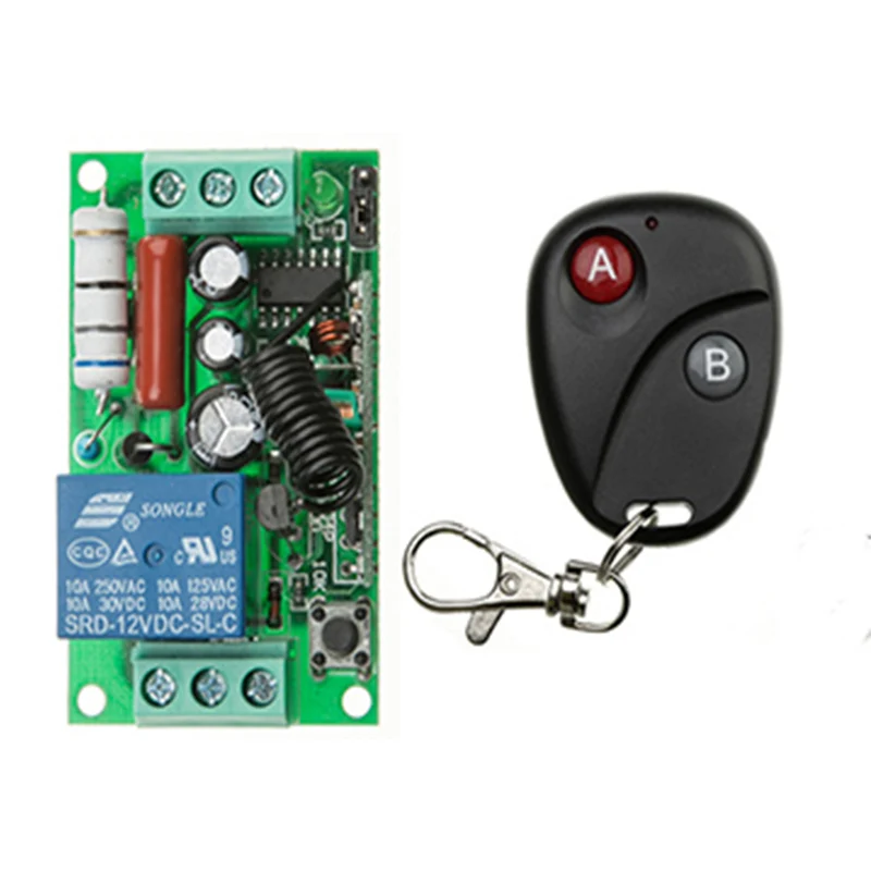 

Remote Control Switch AC220V 1CH Lighting Switches Remote ON OFF Light Lamp SMD Power RemoteSwitch System 315/433.92MHZ Latch