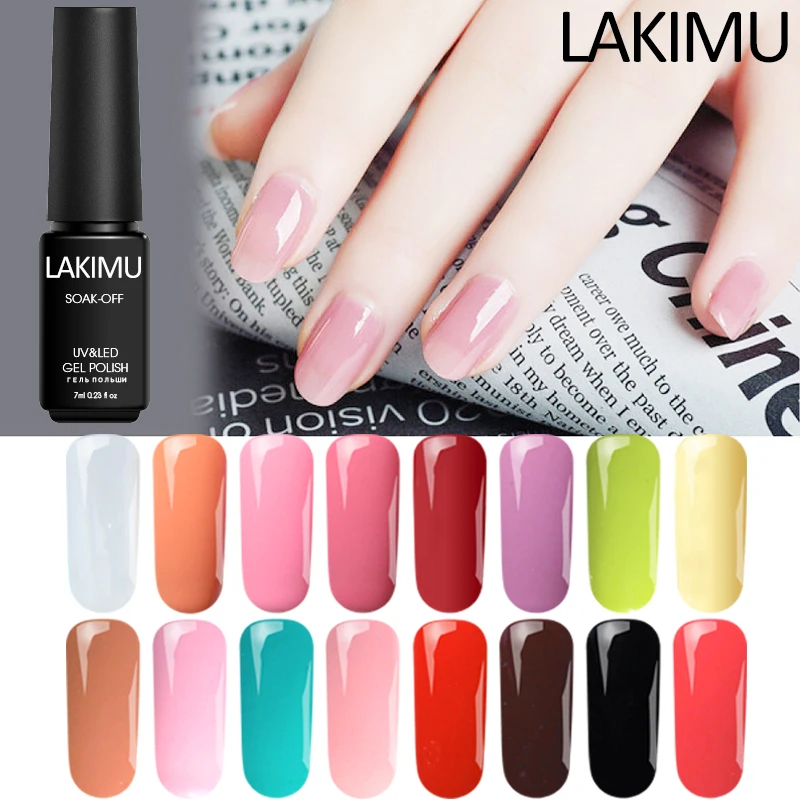 

Lakimu 24 Colors UV Gel Nail Polish Lucky One Step Gel Lacquer Soak Off 3in1 Gel Varnishes Permanent Hybrid Colorful Nail Art