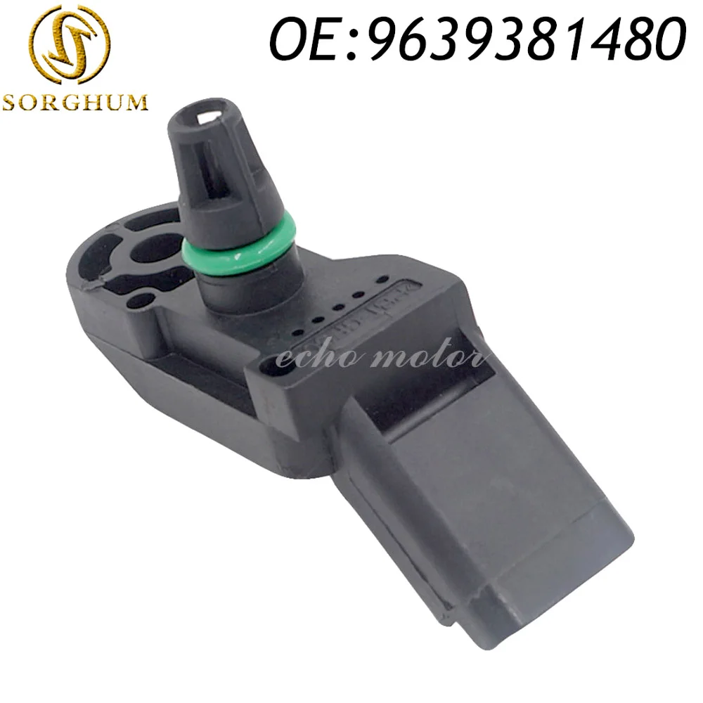 

New 9639381480 Manifold Pressure MAP Sensor For Peugeot Citroen Fiat 1920AJ, 0261230043, 4676.80, 1920.AJ, 4676 80, 1920 AJG
