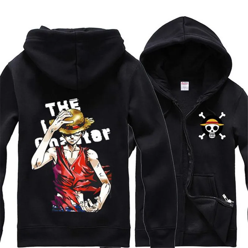 One Piece Cosplay Monkey D. Luffy zip up hooded cardigan