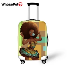 WHOSEPET Travel Luggage Protective Cover African Girls Prints Travel Luggage Cover Dust-proof Anti-scratch Suitcase Thick Covers WHOSEPET Travel Luggage Protective Cover African Girls Prints Travel Luggage Cover Dust-proof Anti-scratch Suitcase Thick Covers