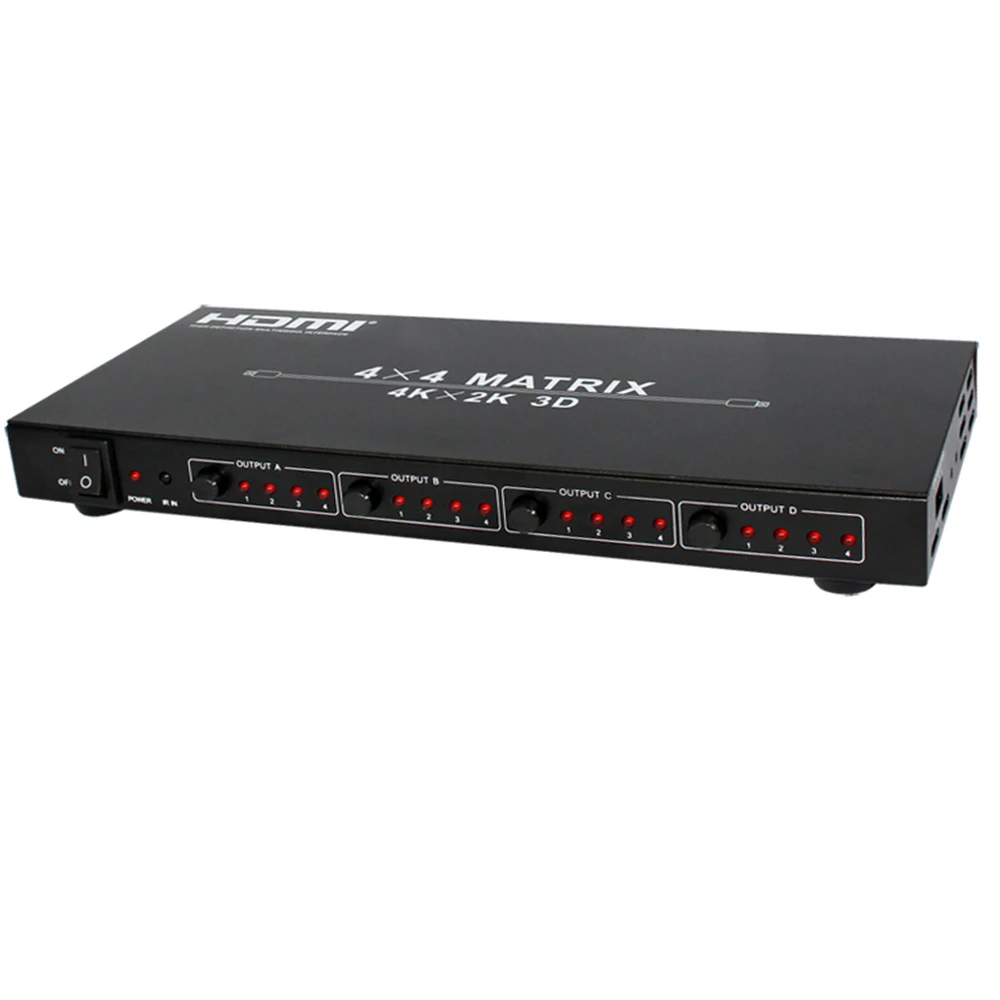 4 K матричный hdmi коммутатор разветвитель в из HDMI1.4V 3D k X 2 K/30 Гц с EDID и RS232|Кабели HDMI| |