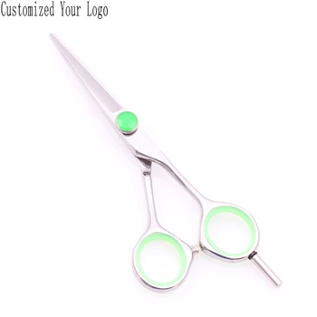 

5" JP 440C Customized Brand Barber Cutting Scissors Straight Shears Hair Scissors Salon Hairdresser's Scissors Finger Rest C1121