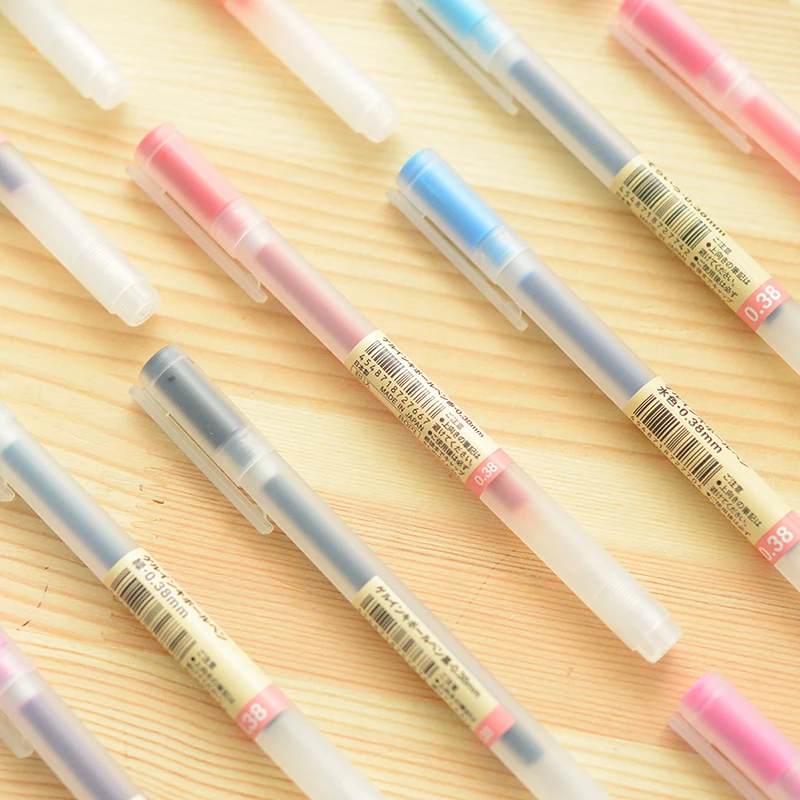 Aliexpress buy japan muji gel pen 0 38 0 5 mm new anti reflux