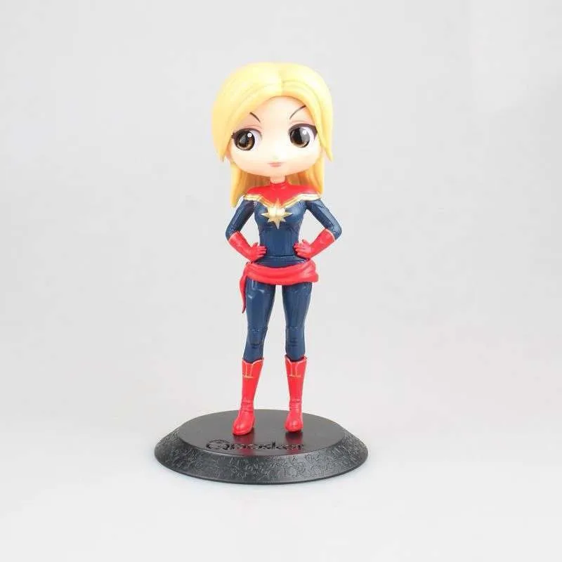 

Children Gifts Model Toys Avengers Endgame Infinity War Captain Marvel Action Figures Black Widow Q posket Doll