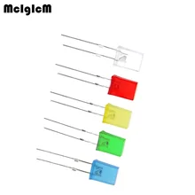 MCIGICM 5000 шт. красный светильник-диоды красный поворот красный белый синий зеленый желтый 2*5*7 квадратный светодиод