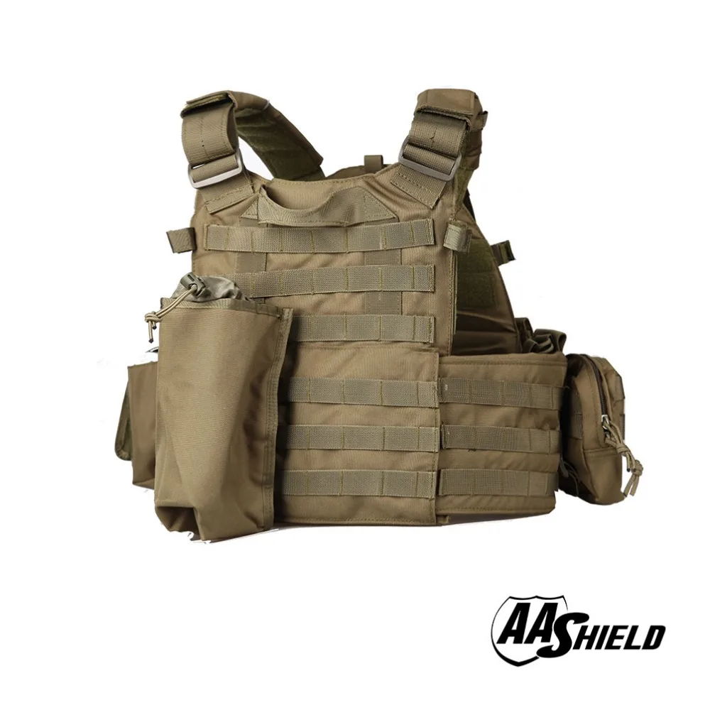 AA Щит Открытый Molle 6094 Стиль Военный тактический жилет IIIA жесткая пластина 3A комплект/OD