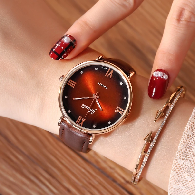 

Hodinky 2019 Brand JBAILI Women's watches Clock Quartz-watch Wrist Ladies Watch Watches for women Leather Wristwatches