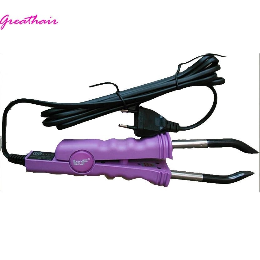 

1 PCS Temperature Constant Hair Extension Iron Keratin Bonding fusion Heat Connector Hair Care Styling Tools color pink & Black