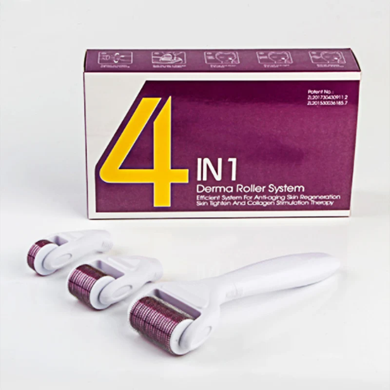 

DRS 4 in 1 Best Derma Roller Kits Derma Roller 540 Derma Stamp For Face And Body Skin Reviews Microneedling Treatment