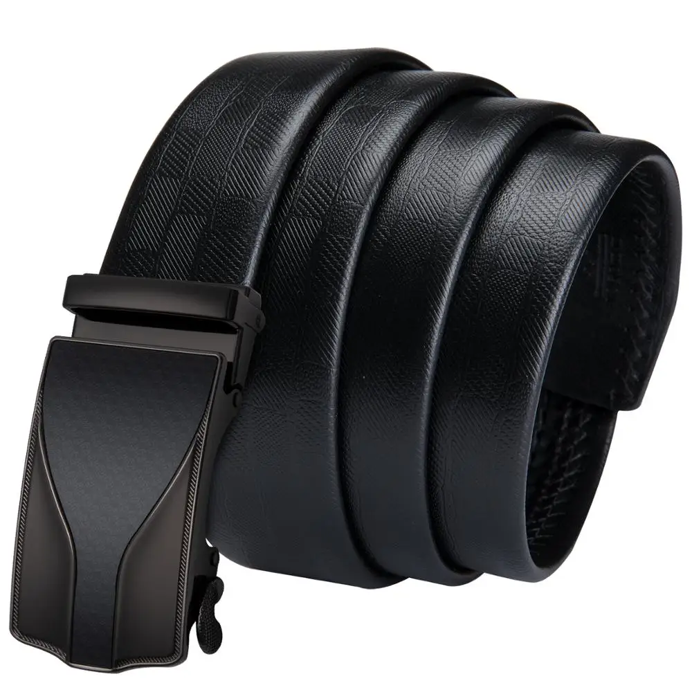 

Barry.Wang Brown Black Belt for Men Genuine Leather Belt Floral Designer Buckle Belt Cowhide Waist Strap Formal Gift for Male