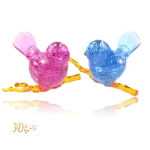 Дети 3D кристалла птица форма здание Кристалл Головоломка модель DIY звезда интеллектуальная отделка игрушки раннее образование Пазлы для детей
