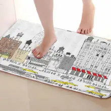 Городской стиль Коврики для улицы, забавные Противоскользящие коврики для ванной, дверные коврики, дверные коврики под входную дверь
