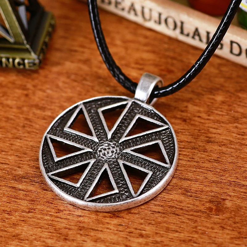 

Slavic Kolovrat Pendants Pagan Amulets Talismans Vintage Necklace Pendants Nordic Ethnic Jewelry