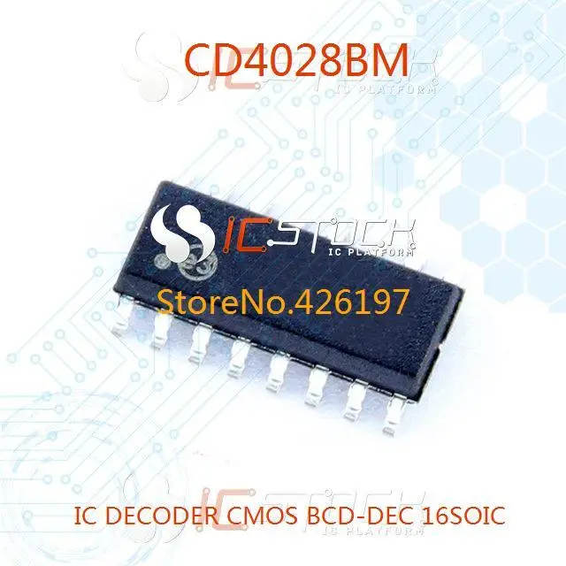 Free Shipping CD4028BM IC DECODER CMOS BCD DEC 16SOIC 4028 CD4028 10PCS ...