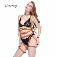 Coscreep женский сексуальный панк готический кожаный ремень ремни Фетиш панк фанк кожаный корпус портупея ремни