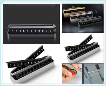 

Car interior double-sided temporary parking mobile number plate for Audi I Ah Ah A8 A3 A4 A6 A5 Q7 R A3 3-Door