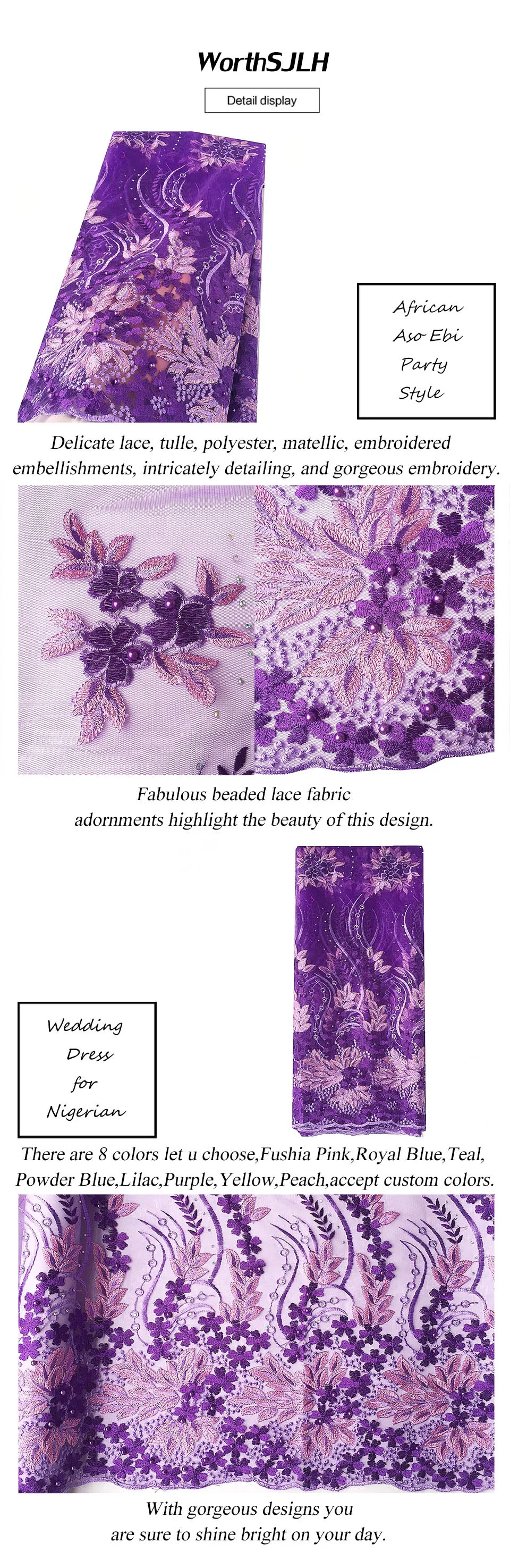 3D Lace Fabric 