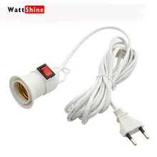 Европейский или американский штекер, держатель для подвесной лампы E27, винт, держатель для подвесной лампы с выключателем, две фазовая вилка, светильник для растений